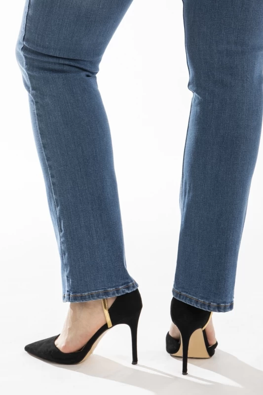 Jeans coupe bootcut stone brossé