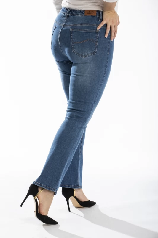 Jeans coupe bootcut stone brossé