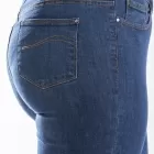 Jeans coupe droite taille haute denim